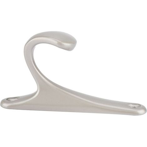 Patère - Nickel Mat - Métal - 85 x 45 x 21 mm - Salle De Bain Vestiaire Placard - 1 Pièce (1/5)