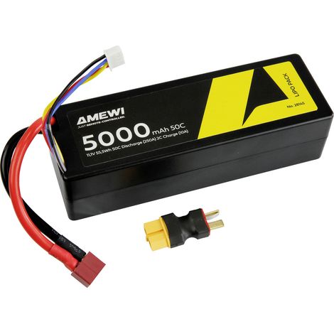 Amewi Modellbau-Akkupack (LiPo) 11.1 V    Hardcase T-Buchse Zellen-Zahl 3