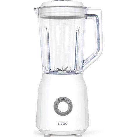 Blender - LIVOO - 1,5 L - 600 W - 22 000 tours/min - 2 vitesses - Turbo blanc (1/5)
