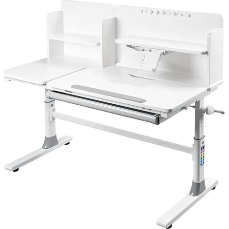 Scrivania per Bambini 120x60 Regolabile con Piano Inclinabile Cassetto (1/5)