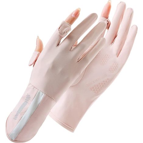Gants de protection UV pour femmes, doigts entiers, gants anti-UV, protection solaire, gants fins, gants anti-lumière UV, gants de cyclisme pour femmes
