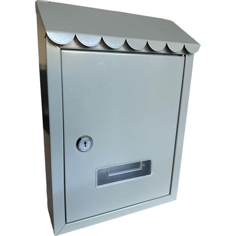 Cassetta Postale per Esterno da parete con serratura 300x210x7 cm Colore Grigio Colore Grigio (1/4)