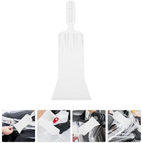 Raclette pour Film Automobile 385X15 CM Poignée Longue Grattoir en Silicone et Caoutchouc blanc Outil de Pose et Nettoyage de Films Fenêtre pour Vitres et Pare-Brise Voiture (1/4)