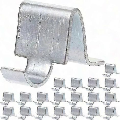 20 supports d'étagère à clipser pour meuble, pinces de fixation pour armoire, clips de tablette à visser, 20 pièces, supports de rayonnage pour pilastres, étagères de rangement robustes (1/3)