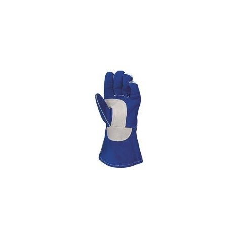 Guantes de soldadura Gys cuero azul gris talla 10