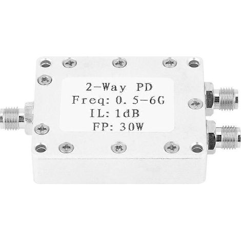 0,5–6 GHz 30 W HF-Leistungsteiler, 2-Wege-Leistungsverteiler, Signal-Leistungsteilermodul