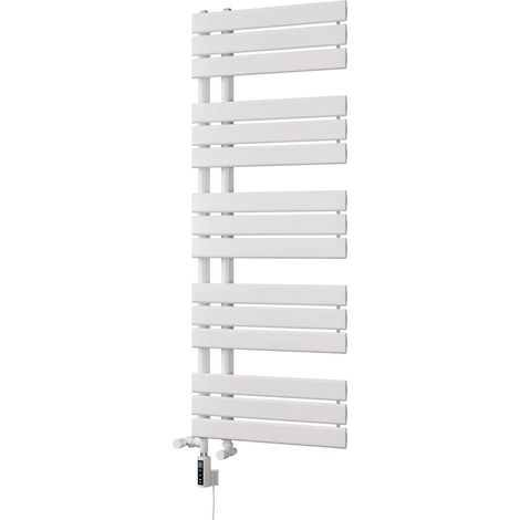 Tristan - White Dual Fuel Towel Rail H1292mm x W500mm Thermostatic WIFI (1/3)