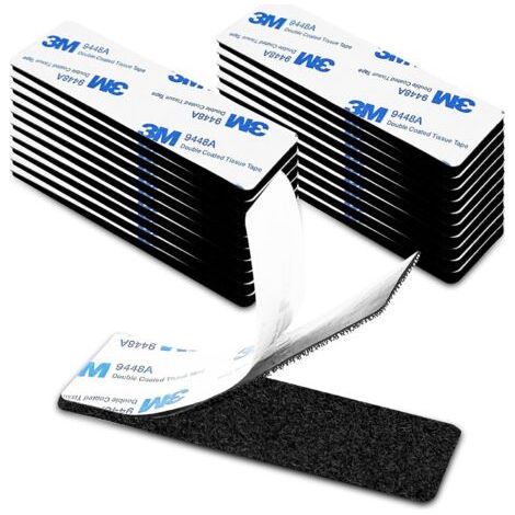 20 tiras adhesivas de doble cara extrafuertes para arañazos, 3 cm x 15 cm. Tira adhesiva potente para arañazos, ideal para el hogar, bricolaje, marcos de fotos y manualidades. (1/5)