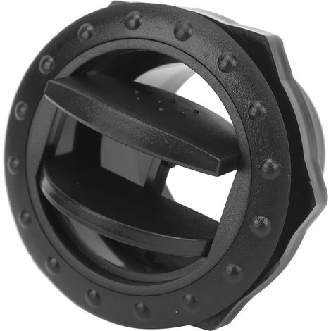 Buse de ventilation climatisation pour camping-car, bus, bateau - Molette ronde noire, pièce de rechange tableau de bord, bouton de réglage d'air, 1 pièce. (1/5)