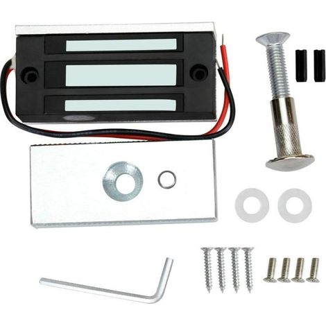 Serrure magnétique électrique, 60kg, système de contrôle d'accès, 12V, dimensions 81x42x25mm, pour usage intérieur/extérieur (1/5)