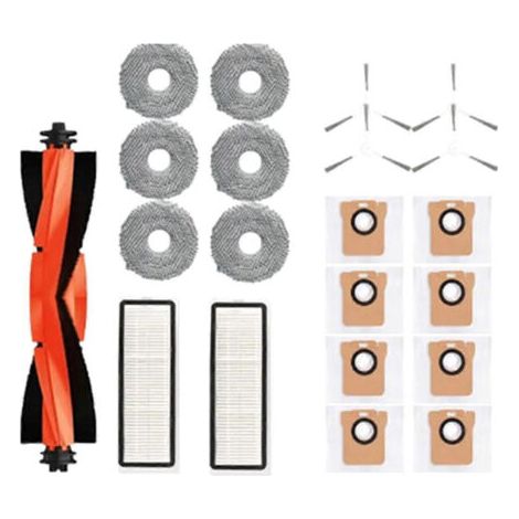 Accessoires pour aspirateur robot Xiaomi X20+/X20 Plus : sac à poussière, chiffon de nettoyage, brosse latérale principale, filtre HEPA. (1/5)