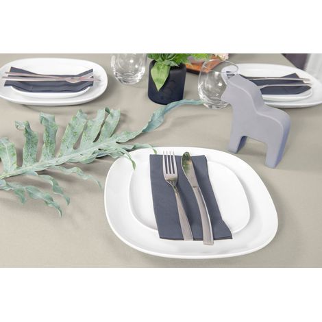 Nappe de table Chemin de table Linge de table Décoration de table Nappe Écru Nappe 140 x 140 cm (1/5)