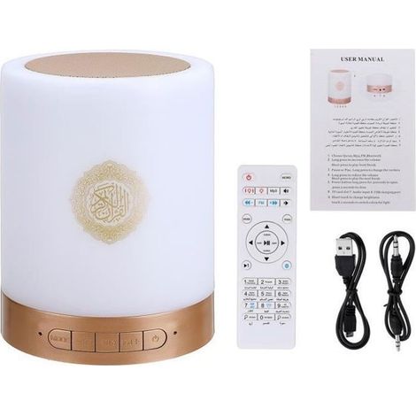 Enceinte bluetooth portable sans fil Coran - 17 langues - 16 langues - 8G TF
