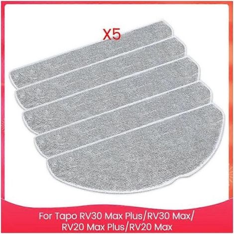Chiffon de nettoyage lavable pour pièces détachées d'aspirateurs robots Tapo RV30 Max Plus, RV30 Max, RV20 Max Plus et RV20 Max (1/5)