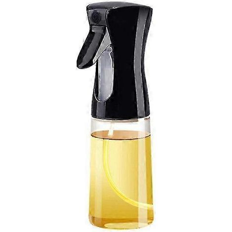 Flacon pulvérisateur d'huile de 220 ml en verre, flacon pulvérisateur pneumatique pour cuisine, noir SZRH AS (1/5)