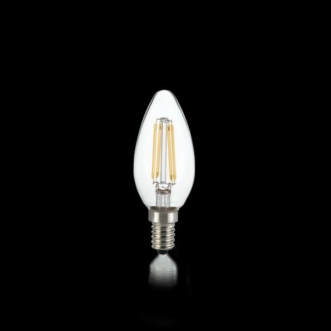 Ideal lux glÜhbirne classic e14 4w oliv transparent 3000k 101224