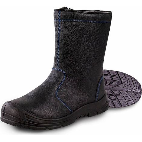 Hase Winter-Sicherheitsschlupfstiefel S3 Grönland mit Reißverschluss Größe 48, schwarz (1/4)