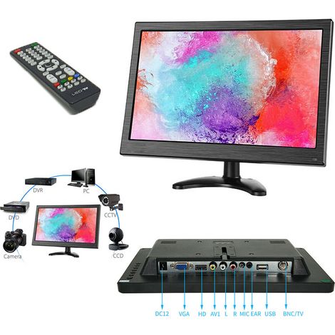 Monitor 13.3" pollici HD per telecamere display led TFT videosorveglianza (1/6)