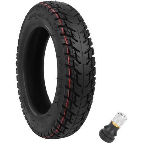 Pneu tout-terrain modifié 10 pouces pour trottinette Xiaomi, pneu sans chambre à air 102-6.1, pneu Kugoo à roulage à plat