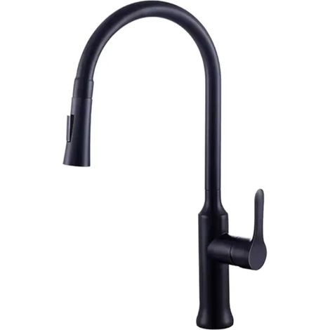ROBINET DE CUISINE K0625A EN LAITON NOIR COLLECTION CÉPHISE (1/5)