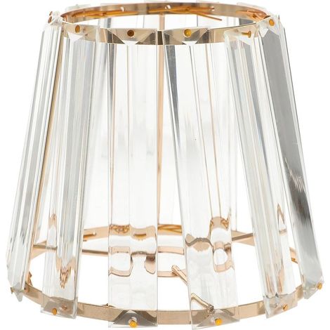 Sostituire la lampada ombra e occhiali di protezione, facile da installare, compatto, moderno ed elegante paralume in vetro trasparente, adatto per lampade da tavolo, camera e hotel. (1/5)