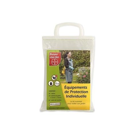 Kit EPI de protection – Tablier, gants et lunettes – Équipement réutilisable pour sécurité lors de l'utilisation de produits dangereux – Bayer (1/2)