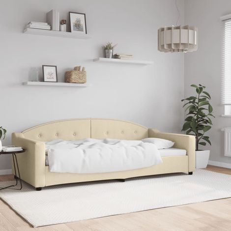 Tagesbett Creme 90x200 cm Stoff (1/5)