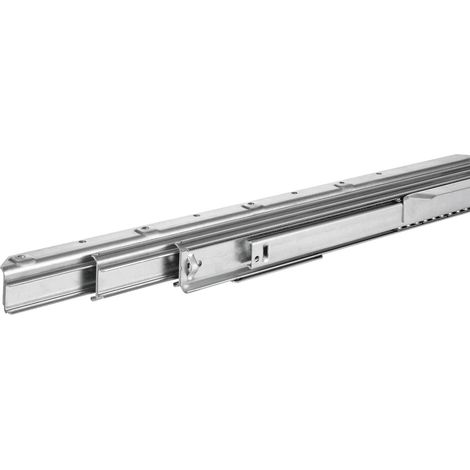 Pöttker Tischauszug Classic 1191mm - Ausziehtischführung für Kulissentische, 60kg Tragkraft, Stahl verzinkt