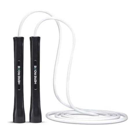 Adjustable Skipping Rope - 5mm PVC Skipping Rope with Shatterproof Handles, Anti-Twist, Includes 1 Replacement Rope for Indoor and Outdoor Fitness Training for Men and (1/5)