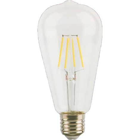 Ampoule Edison Filament Led St64 E27, 4 W, 470 Lm, Lumière Chaude, ø64 X 142 Mm