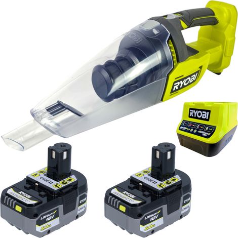 Aspirateur à main sans fil RYOBI RHV18-0 18 V 600 ml + 2 batteries 5,0 Ah + chargeur (1/5)