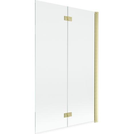 Mexen Mist Duschabtrennung 2-flügelig rechts 110 x 150 cm, transparent, gold gebürstet - 8A9-110-002-55-00-P (1/5)