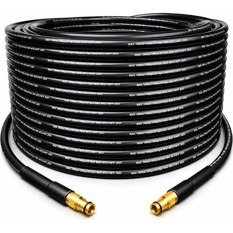 Manguera de extensión de alta presión de 20 m, manguera de alta presión de 60 °C, manguera universal para hidrolimpiadoras Kärcher K2 K3 K4 K5 K6 K7 HD HDS (1/5)