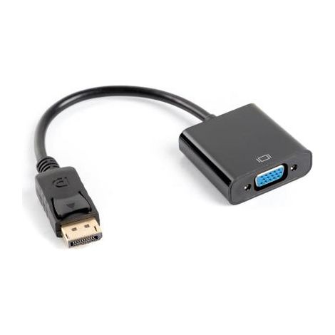 Cavo adattatore Lanberg AD-0002-BK da Displayport 1.1 (M) a VGA a 15 pin (F) di colore nero. (1/5)