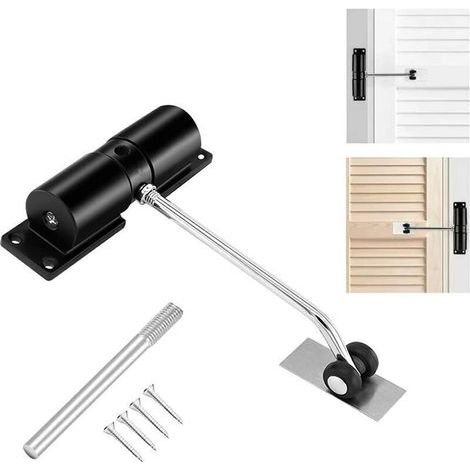 Ferme-porte automatique à ressort en acier réglable – avec levier et vis de réglage, pour porte intérieure (1/4)