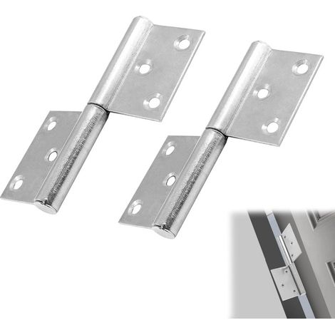 2Pcs Charnières de Porte en Acier Inoxydable, rotation à degrés, Paumelles de Porte avec Vis,Charniere Porte Lourde pour Fenêtre Placard (1/5)