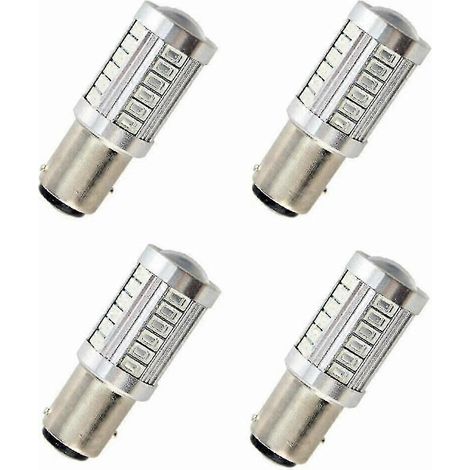 Ampoules LED B22 type maïs 12 W, blanc chaud 3000 K, 660 lm, non dimmables, lot de 4 [classe énergétique A+] (1/4)