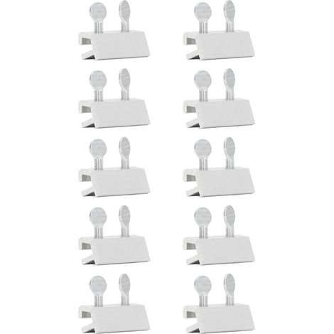 Verrou de limite de fenêtre 10 pièces, blocs de sécurité antivol à Double trou, blocs de porte de fenêtre coulissante en acier inoxydable (1/5)