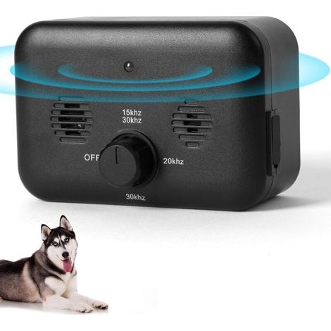 Anti Aboiement pour Chien,Anti Aboiement Chien Ultrason,3 Réglable Fréquence Ultrasons Dispositifs Anti-aboiements,10m Rechargeable Dispositif Dissuasion,Étanche IPX4 pour Petit et Grands Chiens- (1/4)