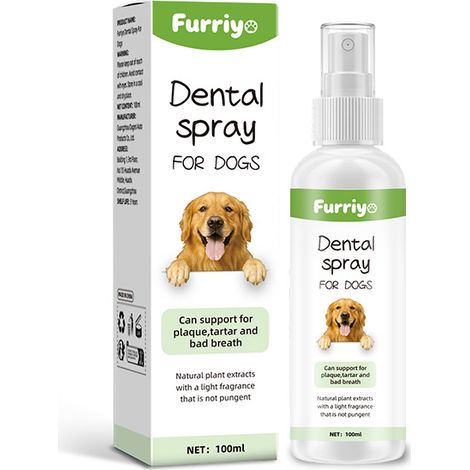 FURRIYO Pet Mint Atemfrischespray für Katzen und Hunde: Desodorierend, reinigend und pflegend für das Maul (1/5)