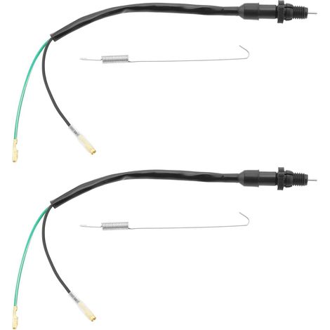 2 Pièces Interrupteur de Feu Stop Moto avec Kit Universel à Ressort à L'arrière Compatible avec Compatible avec Accessoires de Vélo (1/5)