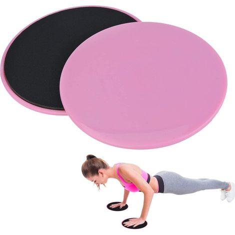 2 pièces disques glissants pour exercices, disques de renforcement abdominal, équipement fitness polyvalent pour sol dur ou moquette, entraînement à domicile et voyage