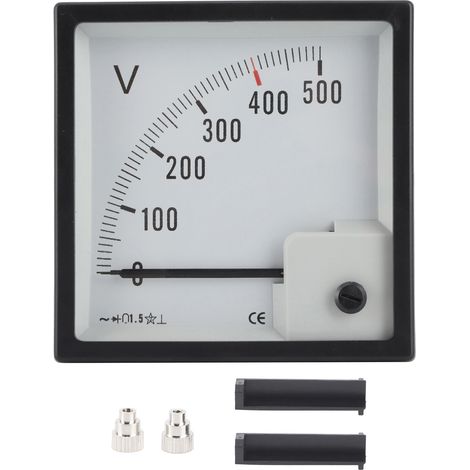 Voltmètre AC 0-500V, compteur de tension à angle droit, jauge à aiguille pour tableau de bord cabine bateau (1/5)