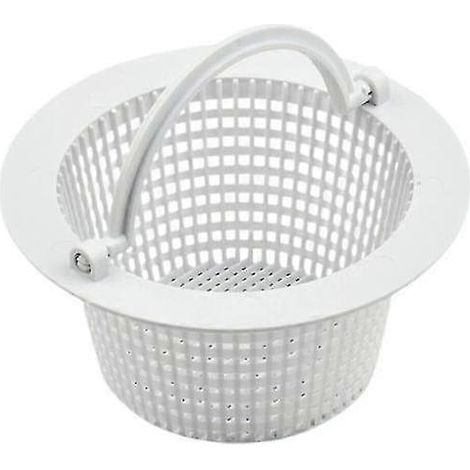 Panier de rechange pour skimmer de piscine avec poignée, durable, facile d'entretien et empêche l'accumulation de débris dans la piscine. (1/5)