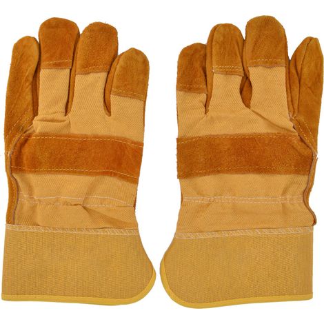 Gants de soudure RTD1525 en cuir de vachette 26,7cm/10,5 pouces pour industrie métallurgique, coupe et polissage (1/5)