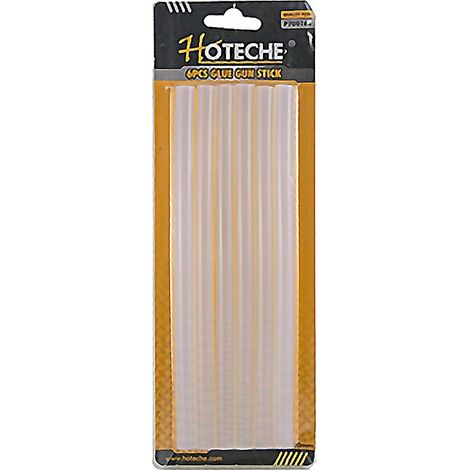 HOTECHE cola termofusible 11x200 mm 6 barras blister , Cola adhesiva en barra para pistolas termofusibles 700162Múltiples usos, en bricolaje y decoraciónCola200 x 10 x