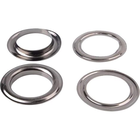 30mm Oeillets Anneaux avec Rondelles - Parfait pour Cuir Artisanat, Rideaux, Rideaux et PVC Bannières - Bronze à Canon Noir, 50 Pcs