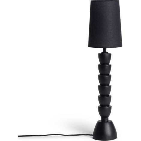 Lámpara de Mesa Resina Tinola Darian Negro (1/5)