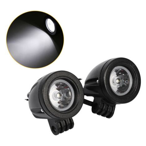 QORVA
-2 pièces de lampe de travail LED 10W haute puissance, lampe de brouillard, conduite hors route, moto,de