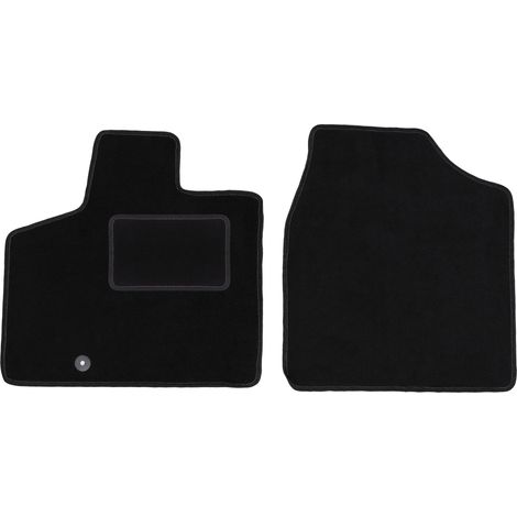 Tapis avant noirs pour : minifourgonnette Dodge Caravan IV (2008-2016)